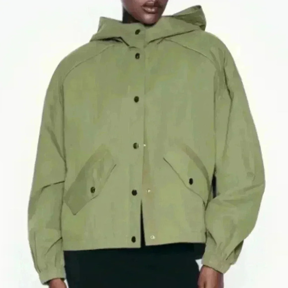 Zara Short Hooded Jacket - Picture 2 of 6